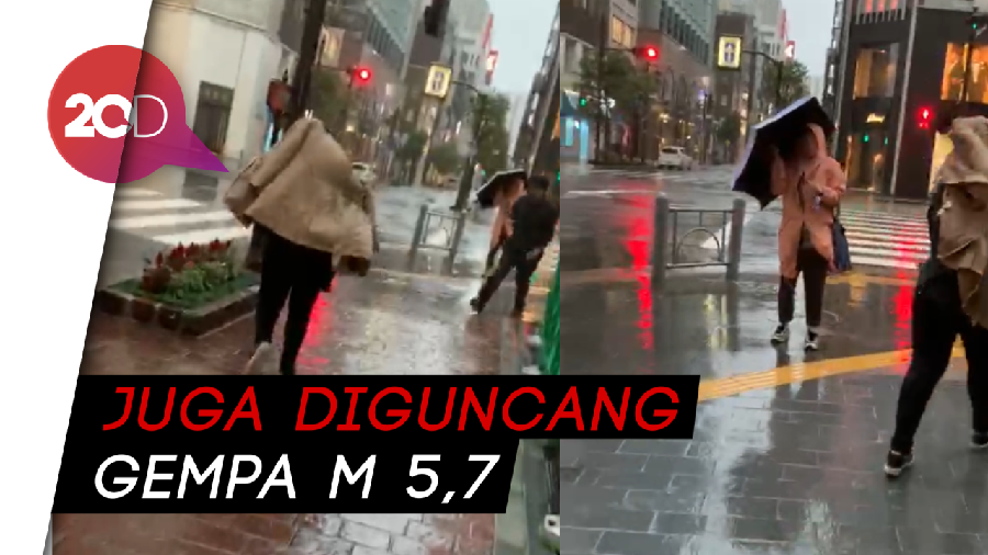 Momen 50 Pegowes Indonesia Disapa Topan Hagibis Jepang