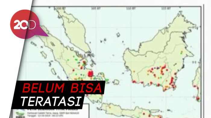 88 Titik Api Masih Hantui Palangkaraya