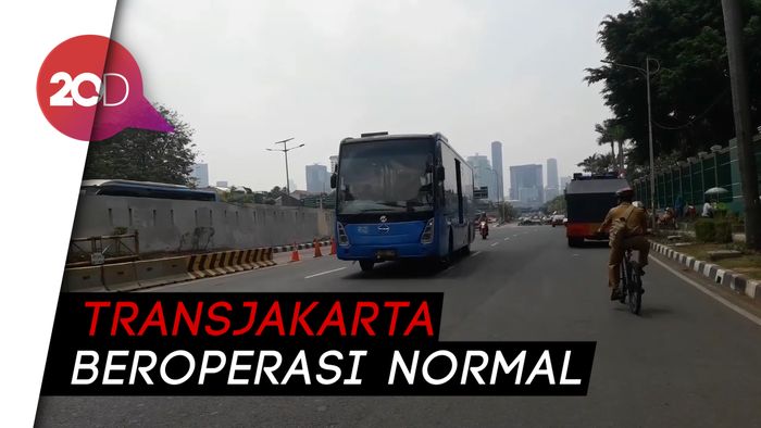 Antisipasi Demo, Jalan Gatot Subroto Arah Slipi Ditutup