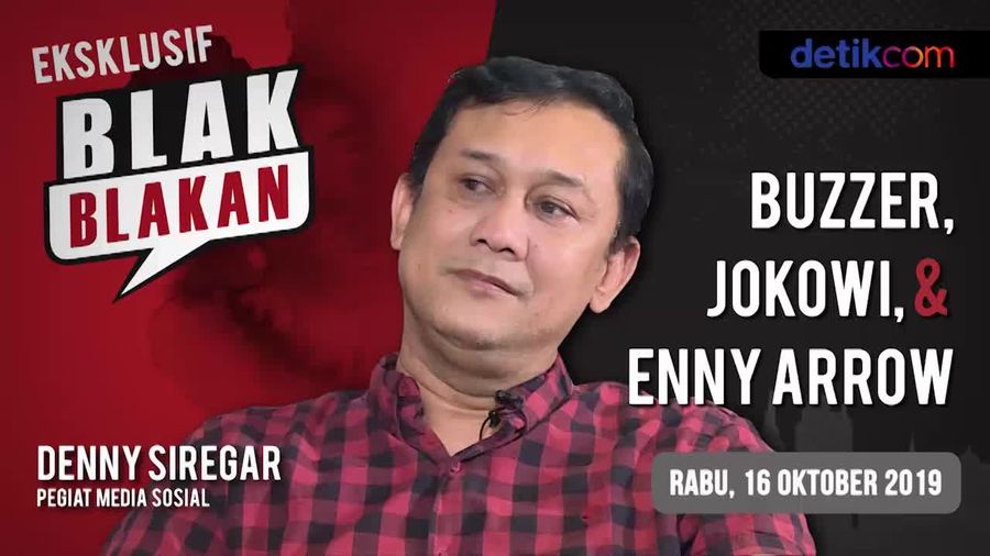 Tonton Blak-blakan Denny Siregar: Buzzer, Jokowi, & Enny Arrow