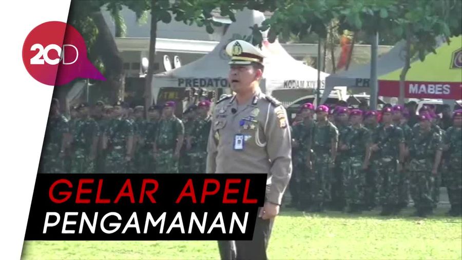 TNI-Polri di Sulsel Gelar Apel Pengamanan Pelantikan Presiden