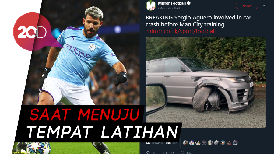 Sergio Aguero Alami Kecelakaan, Mobil Ringsek