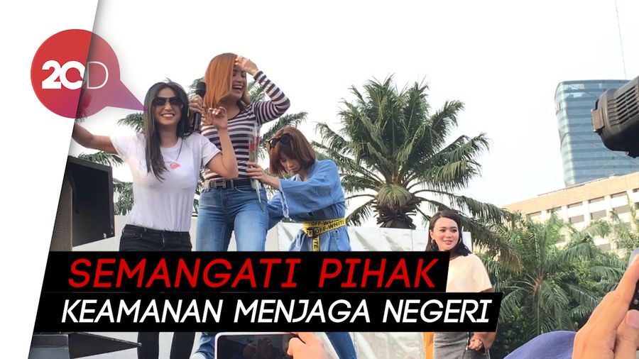Dewi Persik hingga Wika Salim Hibur TNI-Polri di Gedung DPR