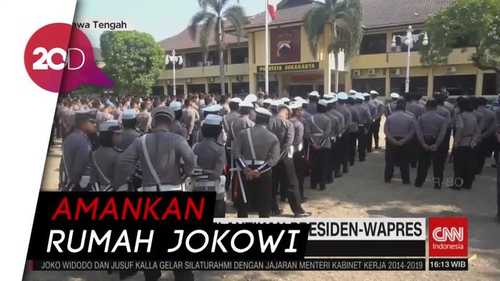Jelang Pelantikan, Pengamanan Rumah Jokowi di Solo Diperketat