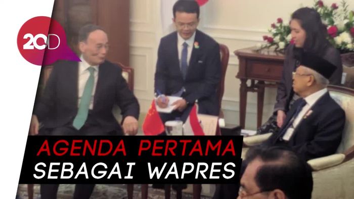 Usai Dilantik, Maruf Amin Langsung Terima Perwakilan China