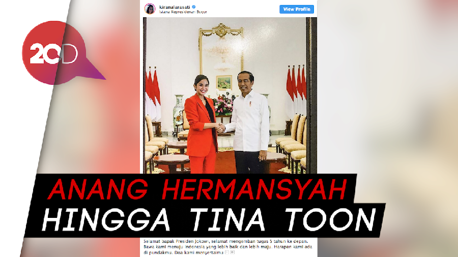 Ucapan Para Artis atas Pelantikan Jokowi-Maruf