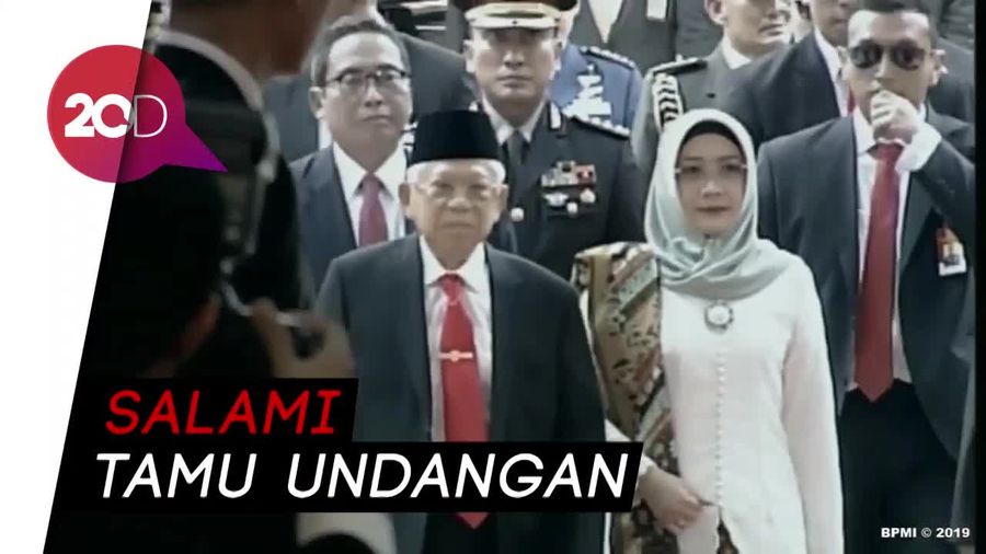 Didampingi Istri, Maruf Amin Tiba di Lokasi Pelantikan
