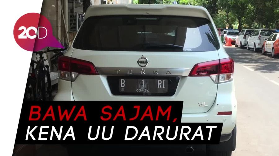 Bawa Parang dan Halangi Tamu Pelantikan Jokowi, Pemilik Mobil B 1 RI Ditahan