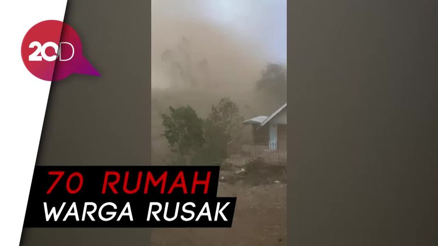 Mencekam! Tornado Porak-porandakan Dataran Tinggi Dieng