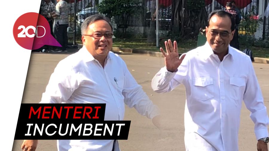 Budi Karya, Bambang Brodjonegoro, dan Sofyan Djalil ke Istana