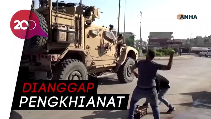 Tinggalkan Suriah, Pasukan AS Dilempar Kentang