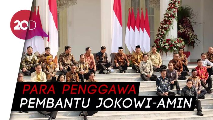 Resmi! Ini Jajaran Menteri Jokowi-Amin di Kabinet Indonesia Maju