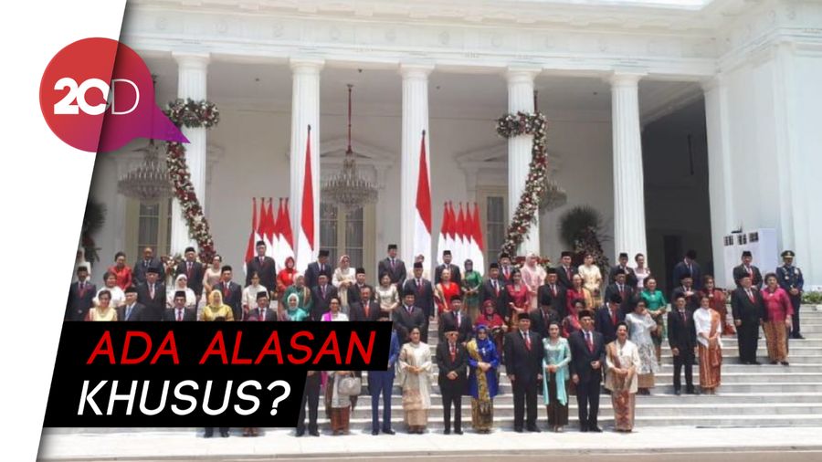 Ini Alasan Pengumuman Kabinet di Tangga Istana