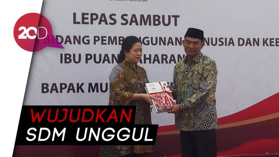 Lepas Sambut, Puan Maharani Ingatkan Muhadjir Tugas Berat Menko PMK