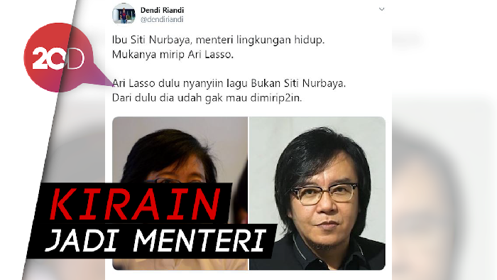 Respons Kocak Ari Lasso Disebut Mirip Menteri Siti Nurbaya
