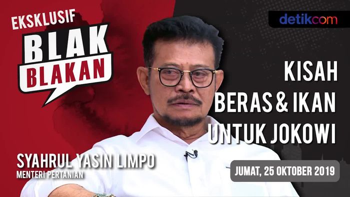 Tonton Blak-blakan Mentan SYL: Kisah Beras & Ikan Untuk Jokowi