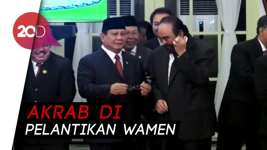 Momen Keakraban Surya Paloh dan Prabowo Subianto