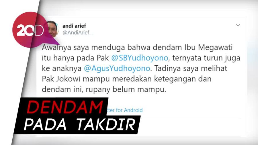 Andi Arief Sebut Dendam Megawati ke SBY Turun Sampai AHY