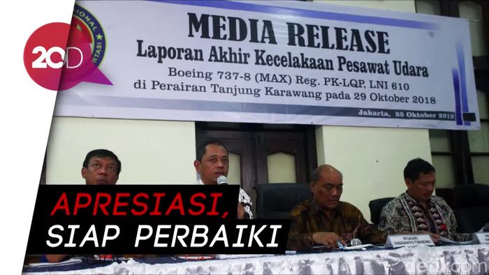 Respons Lion Air dan Boeing soal Hasil Akhir Investigasi KNKT