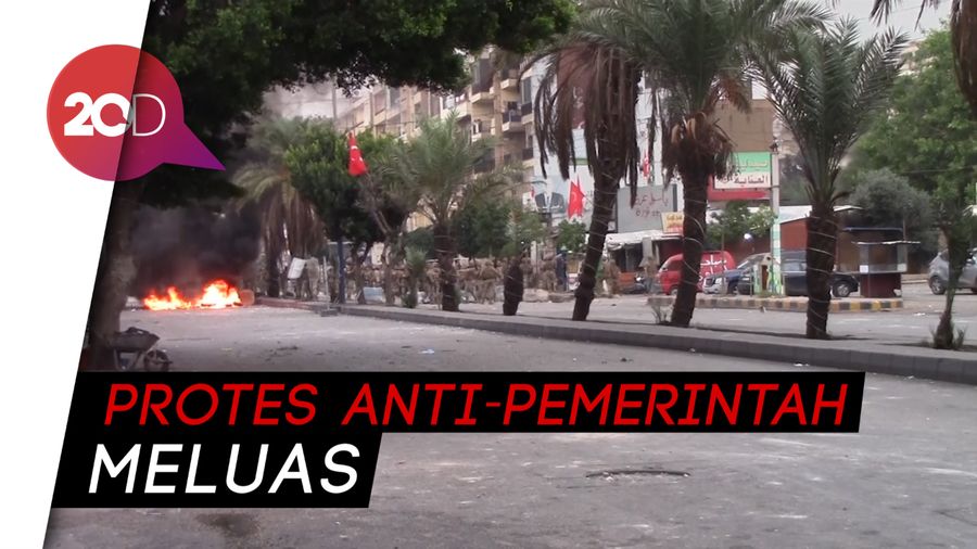Pendemo Bentrok dengan Militer di Libanon