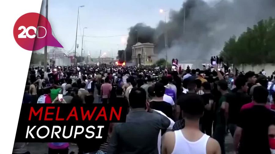 Rusuh Aksi Unjuk Rasa di Irak, 42 Orang Tewas