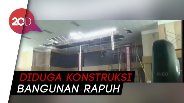 Dibangun Rp 72 Miliar, Gedung DPRD Bogor Ambruk Diterjang Hujan