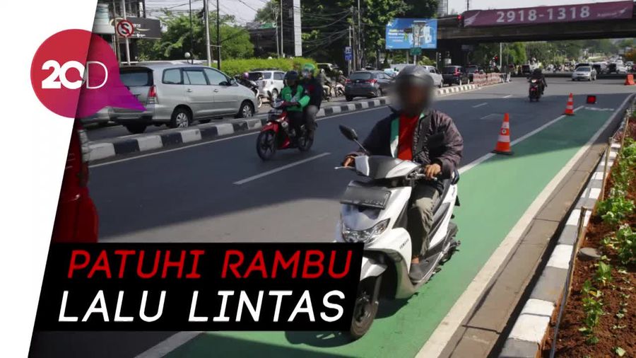 Awas! Langgar Jalur Sepeda di Jakarta Didenda Rp 500 Ribu