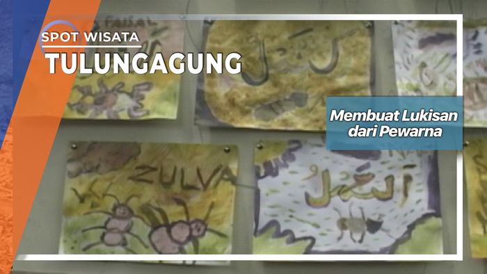 Membuat Lukisan dari Pewarna, Tulungagung