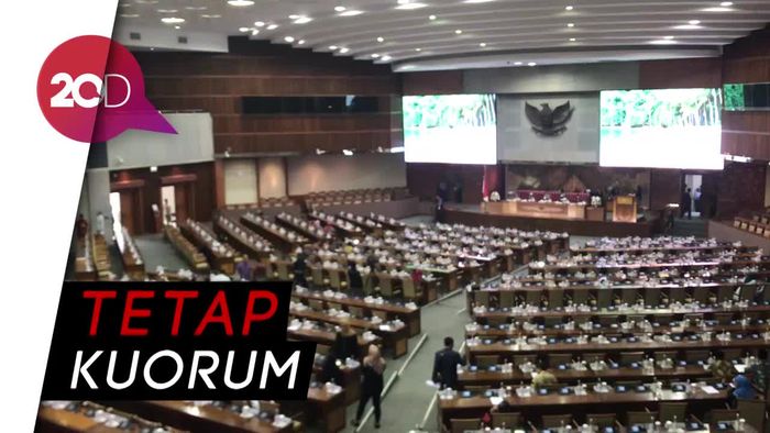 214 Anggota DPR Absen di Rapat Paripurna Penetapan Kapolri