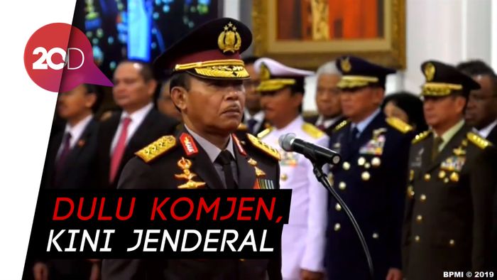 Resmi Dilantik, Kapolri Idham Azis Sandang Pangkat Jenderal