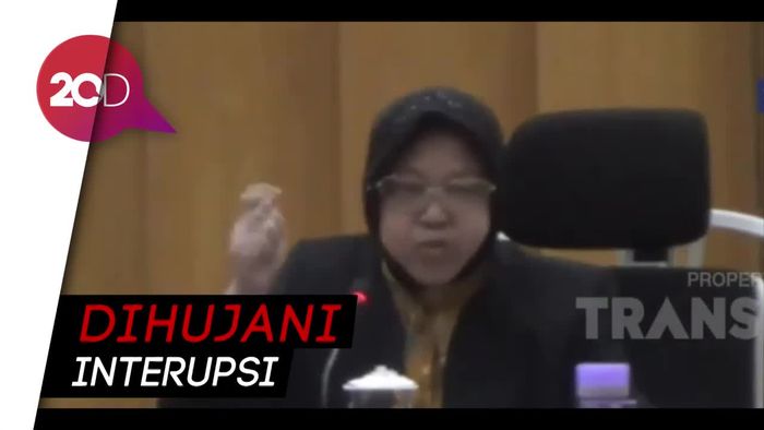 Walkot Surabaya Risma Tersinggung Usai Dihujani Interupsi Anggota DPRD