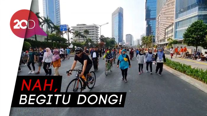 PKL Diatur, CFD di Bundaran HI Tak Semrawut Lagi