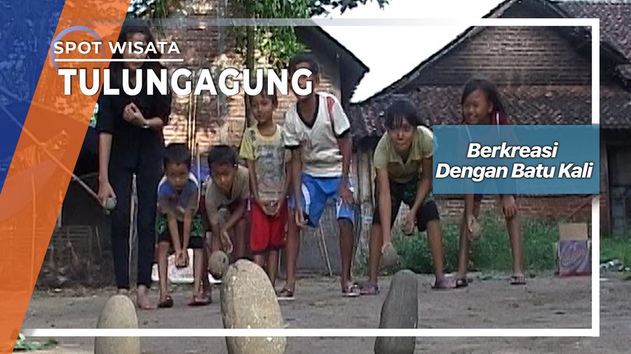 Ayo Main Lempar Batu Ala Desa Peucang Kauman Tulungagung  