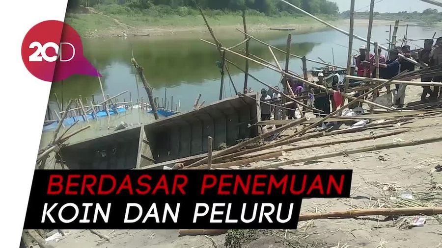 Perahu Baja di Bengawan Solo Diduga Angkut Serdadu Zaman PD I
