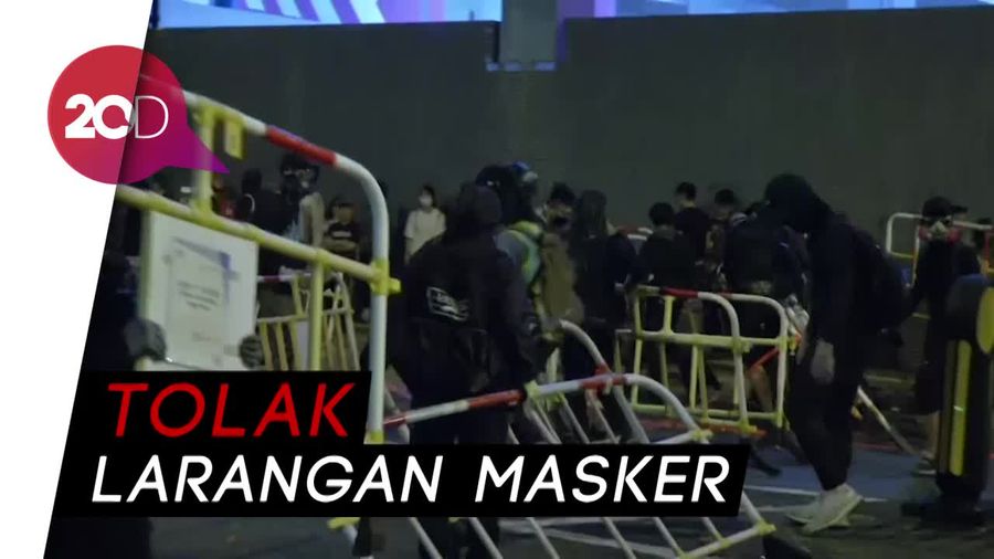 Pendemo Bentrok Lagi dengan Kepolisian Hong Kong