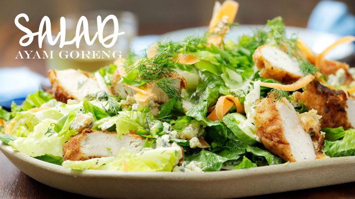 Resep Salad Ayam Goreng