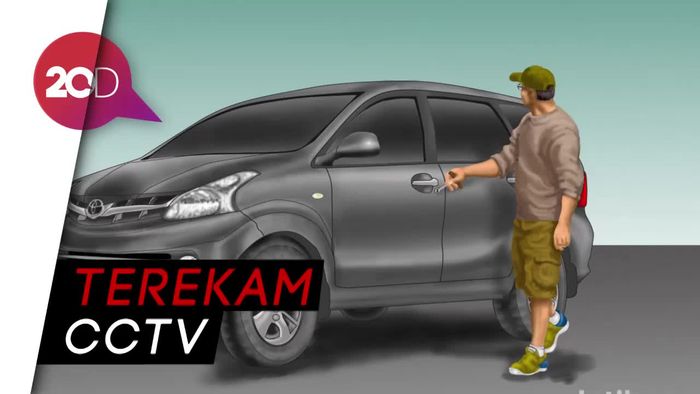 Terekam CCTV, Petugas Parkir Curi Uang dari Mobil Pengunjung Hotel