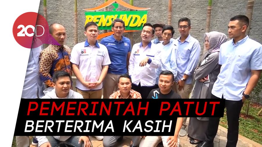 Sandiaga Uno Doakan Usaha Ruben Onsu Top 10 di Indonesia