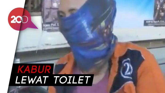 Wanita Pencuri Kabur ke Sungai Sambil Telanjang Dada