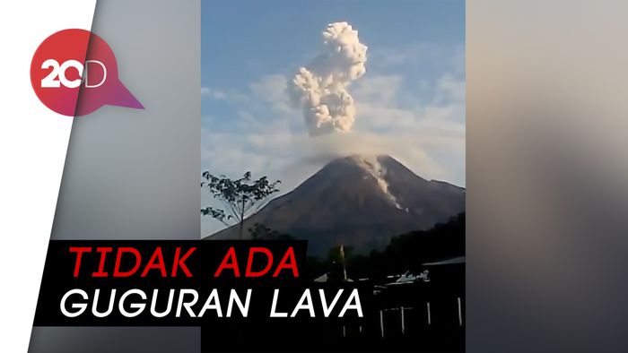 Pagi Ini, Gunung Merapi Semburkan Awan Panas