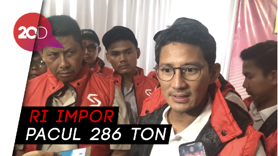 Jokowi Malu Pacul Masih Impor, Sandiaga: Ironis Memang
