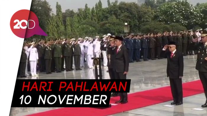 Presiden Jokowi Pimpin Upacara Peringatan Hari Pahlawan