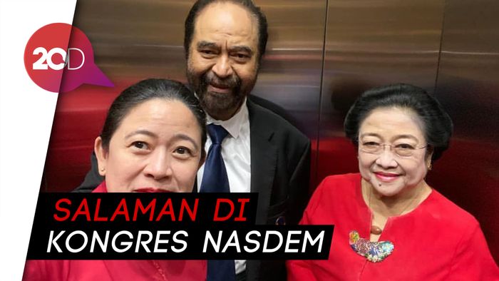 Kali Ini Megawati Salaman dengan Surya Paloh