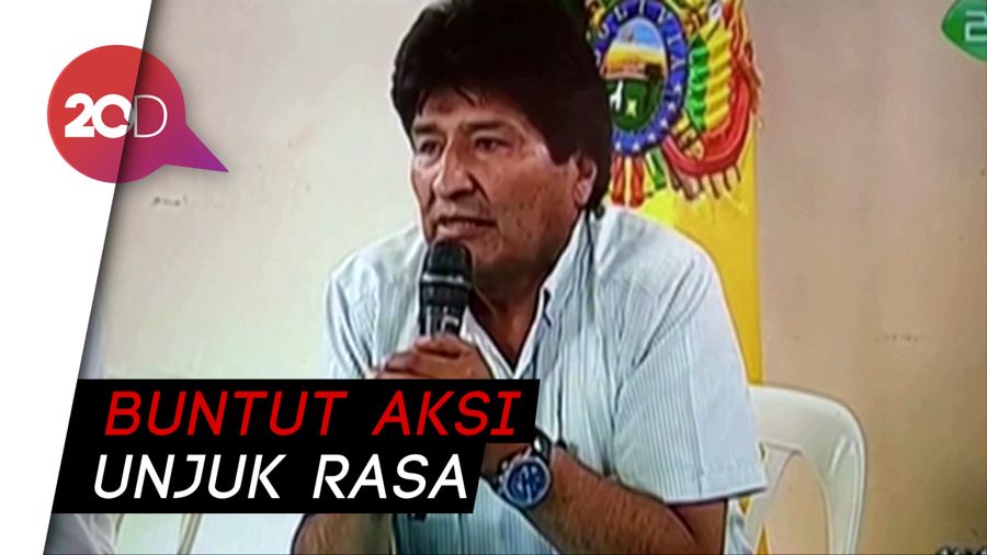 Presiden Bolivia Evo Morales Mundur