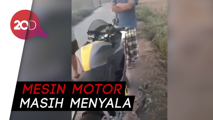 Viral! Motor Sport Ditinggal di Persawahan Bekasi, Ternyata Dicuri