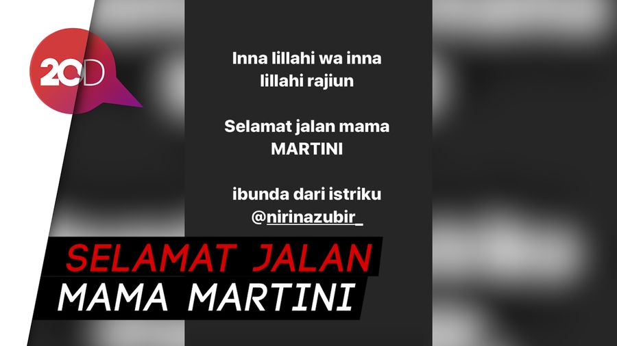 Ibunda Nirina Zubir Meninggal Dunia