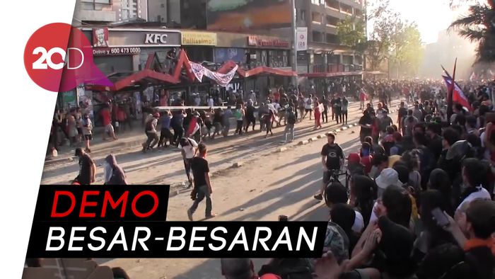Ada Mogok Nasional di Chili, Demo Hari ke-26 Berujung Bentrok  