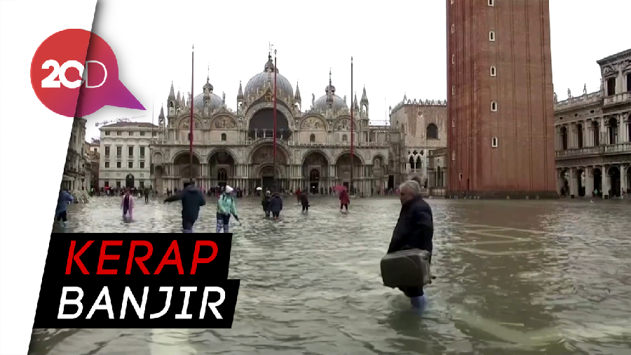 Menarik Bagi Wisatawan, Tapi Warga Venice Keluhkan Banjir