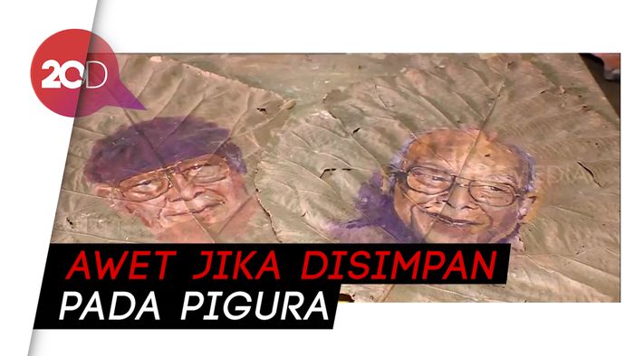 Cakep! Daun Jati Bisa Dimanfaatkan Jadi Media Lukis