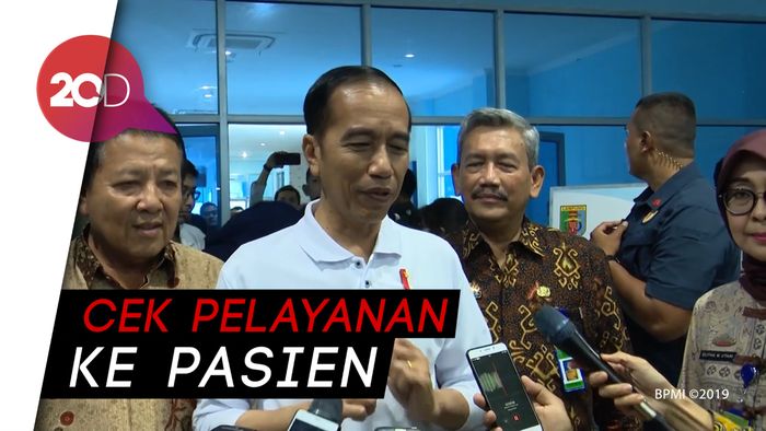 Cek Layanan BPJS, Jokowi Sidak RSUD Abdul Moeloek
